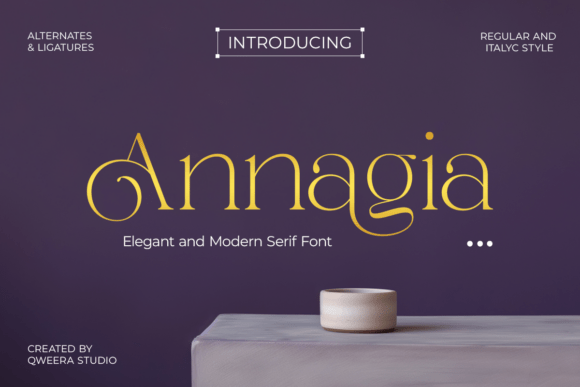 Annagia: A Font for Elegant Branding