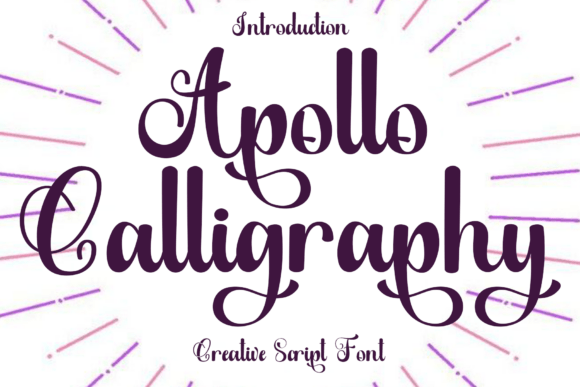 Apollo Calligraphy Font for Creative Projects