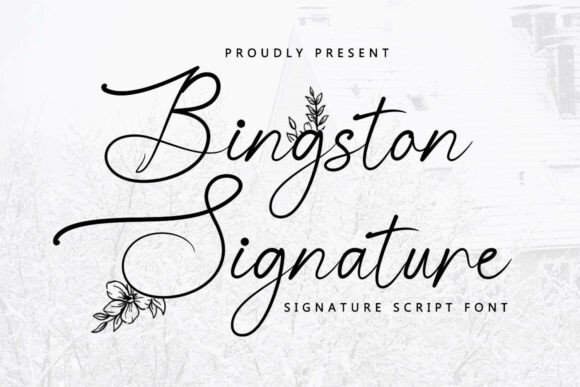 Bingston Signature Font
