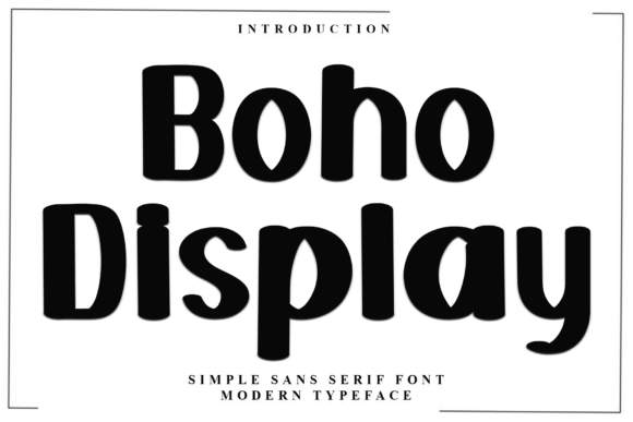 Boho Display Font