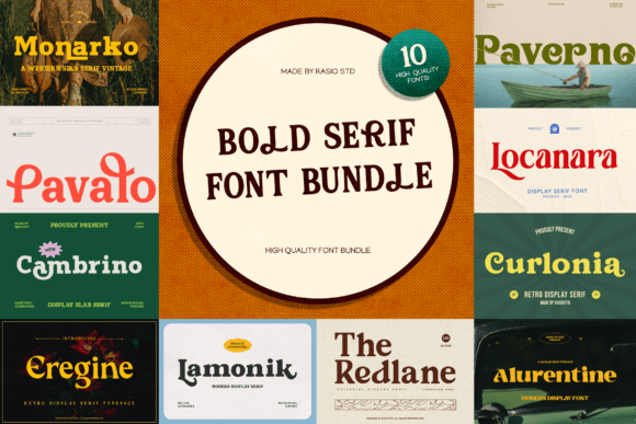 Bold Serif Bundle Font