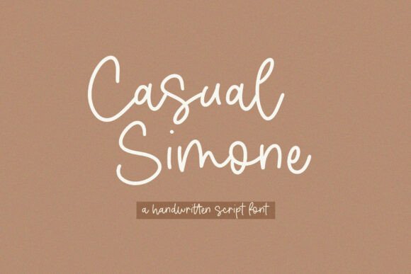 Casual Simone: A Handwritten Script Font for Business Branding
