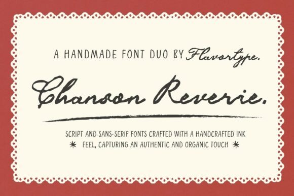 Chanson Reverie Font for Business Branding