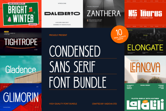 Condensed Sans Serif Font