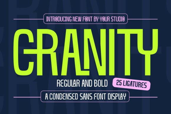 Cranity: A Bold Font for Modern Design