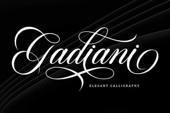 Gadiani Font: Elegant Script for Editorial Design