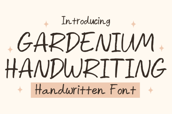 Gardenium Handwriting Font