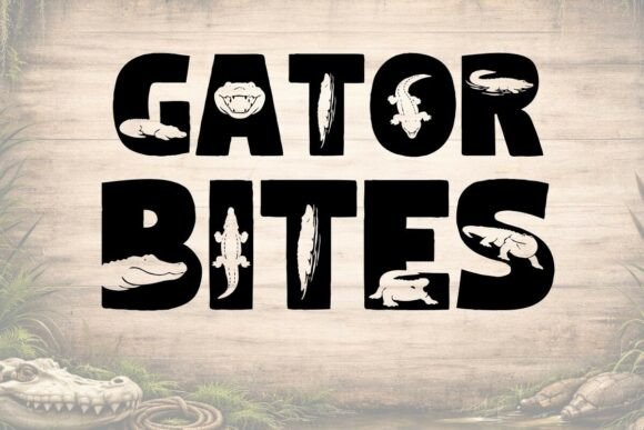 Gator Bites Font: Bold Swamp Style