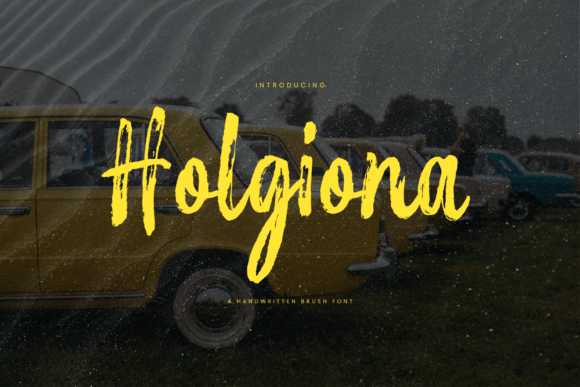 Holgiona: A Handwritten Font for Business Branding