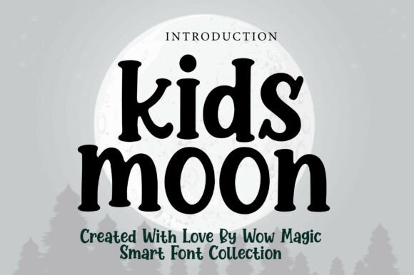 Kids Moon Font for Creative Makers
