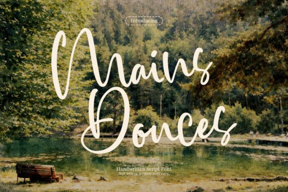 Mains Douces Font for Web Design