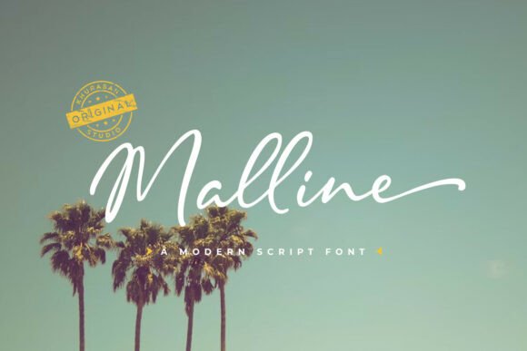 Malline: A Script Handwriting Font for Polished Branding