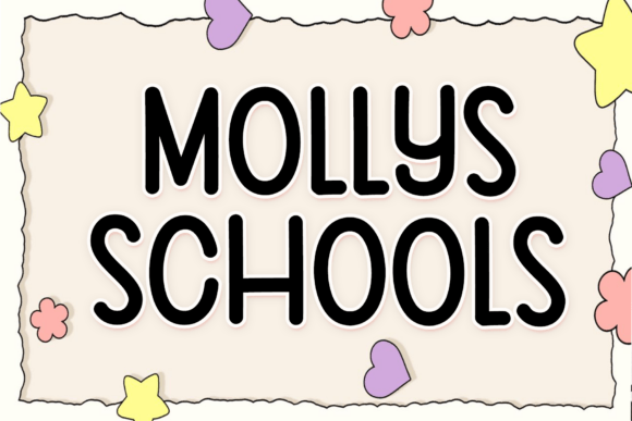 Mollys Schools Font for Business Branding