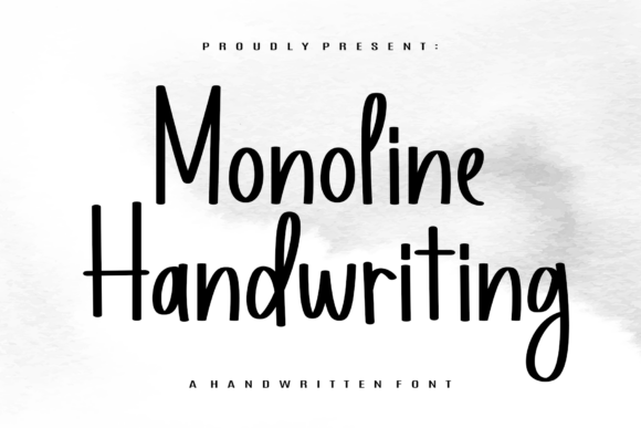 Monoline Handwriting Font