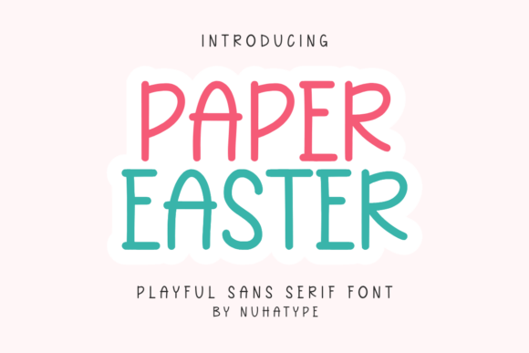 Paper Easter Font for Elegant Branding