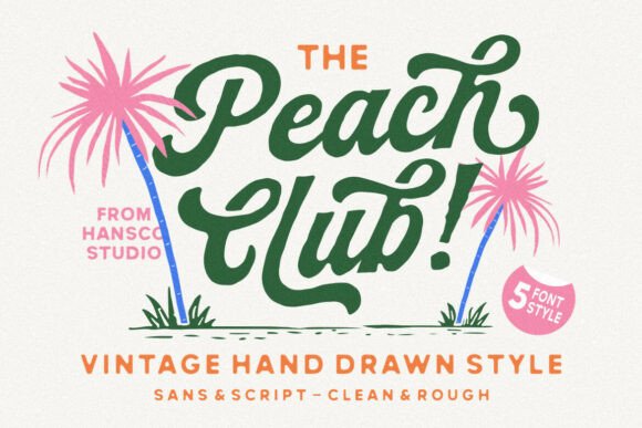 Peach Club Font for Creative Projects