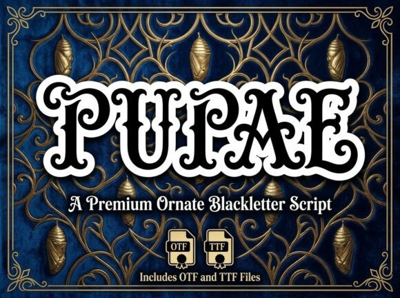 Pupae Font for Elegant Branding
