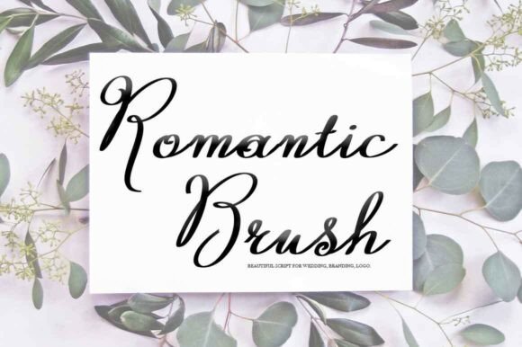 Romantic Brush Font