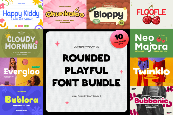 Rounded Playful Font for Creative Publishing