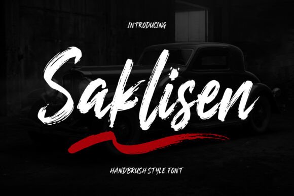 Saklisen Font: Bold Handwritten Style