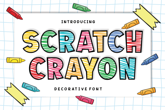 Scratch Crayon Font for Creative Campaigns