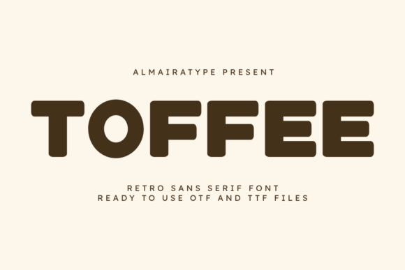 Toffee: A Retro Sans Serif Font for Creative Projects
