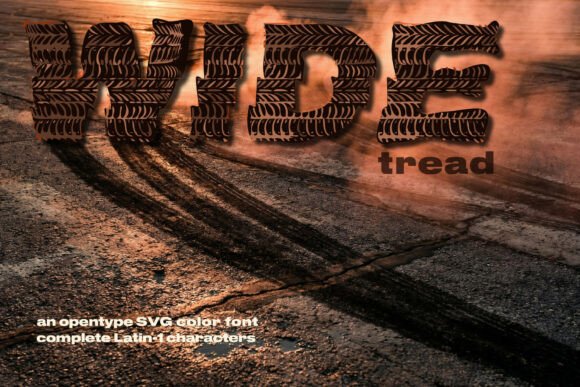 Wide Tread Font